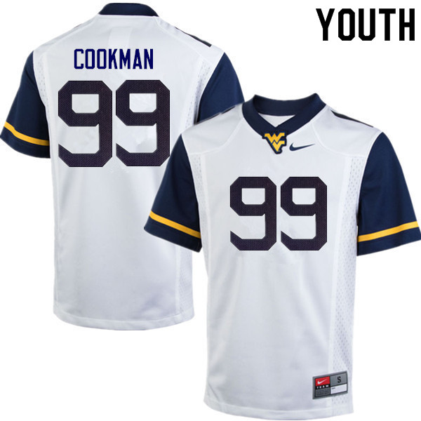 Youth #99 Sam Cookman West Virginia Mountaineers College Football Jerseys Sale-White
